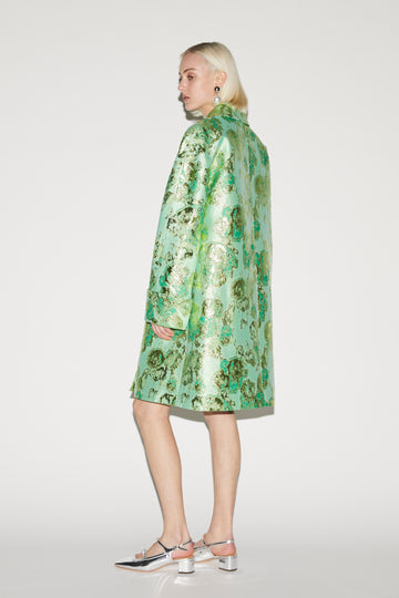 MIRABEL COAT JADE JACQUARD