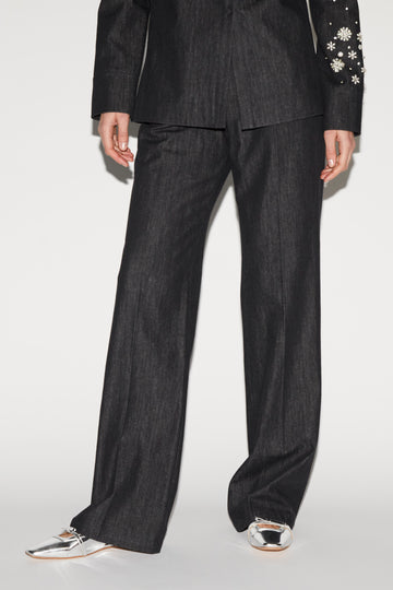 LUCIAN TROUSERS BLACK DENIM