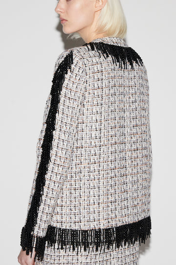 CECILE JACKET BLACK AND WHITE TWEED