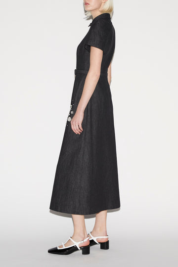 LUCIUS DRESS BLACK DENIM