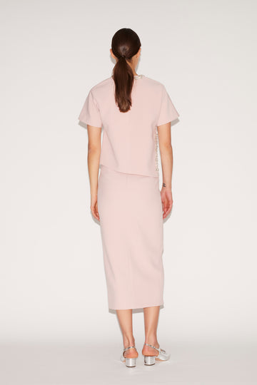 SAMMIE TOP PINK EMBELLISHED CREPE