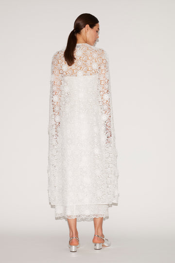 SAMANTHA CAPE WHITE LACE