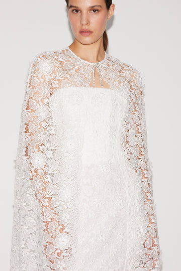 SAMANTHA CAPE WHITE LACE