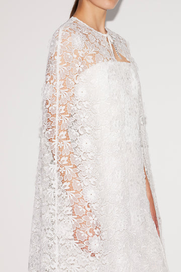 SAMANTHA CAPE WHITE LACE