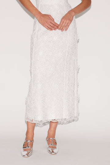 TIA DRESS WHITE LACE
