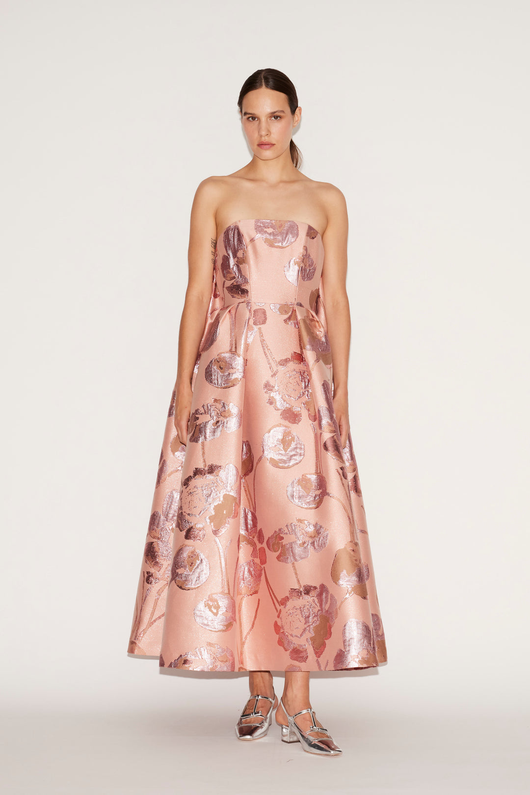 国内発| HUISHAN ZHANG ケープディテール お花ジャカードドレス DRESSES – HUISHAN ZHANG