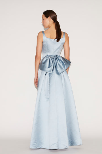 SHANNON GOWN PALE BLUE DUCHESSE SATIN