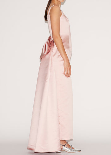 SHANNON GOWN PALE PINK DUCHESSE SATIN