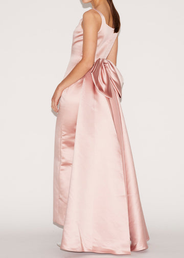 SHANNON GOWN PALE PINK DUCHESSE SATIN