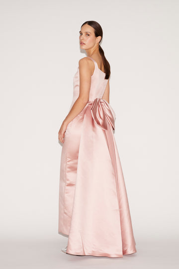 SHANNON GOWN PALE PINK DUCHESSE SATIN