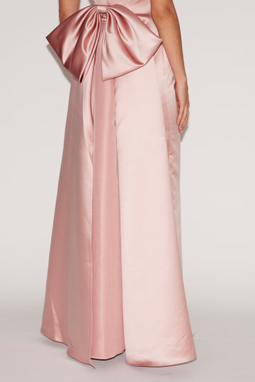 SHANNON GOWN PALE PINK DUCHESSE SATIN