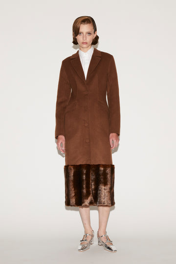 TESSA COAT BROWN WOOL
