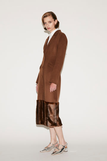 TESSA COAT BROWN WOOL