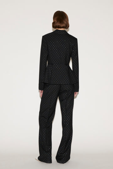 LUCIAN TROUSERS BLACK POLKA DOT TAILORING