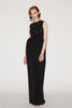 VIRGINIA GOWN BLACK EMBROIDERED CREPE