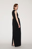 VIRGINIA GOWN BLACK EMBROIDERED CREPE