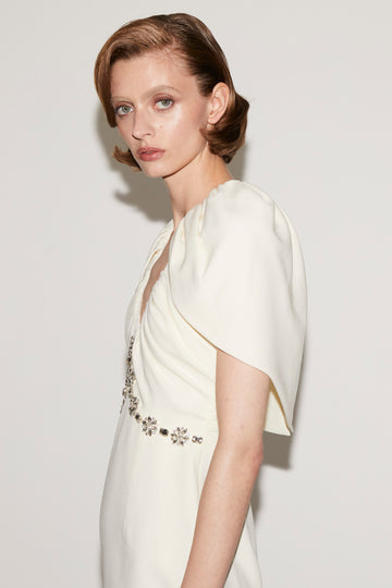 JOVIE DRESS BUTTERCREAM SABLE