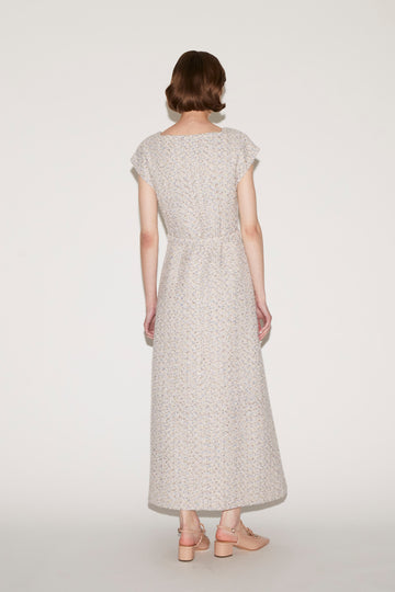 SUKI DRESS BLUE TWEED