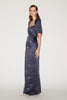 DEA GOWN MIDNIGHT EMBROIDERED DUCHESSE