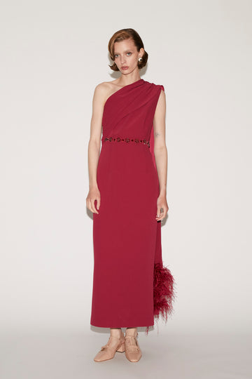 IYLA DRESS RASBERRY SABLE