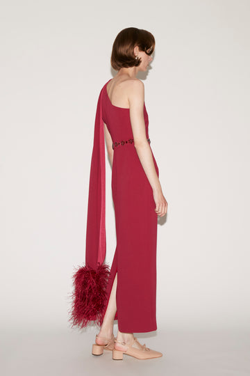 IYLA DRESS RASBERRY SABLE