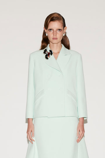 QUINN JACKET MINT CREPE