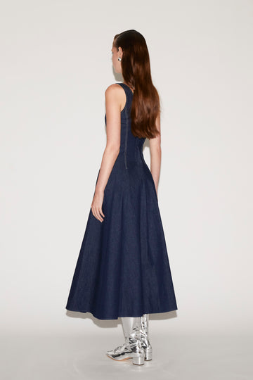 DARLA DRESS INDIGO DENIM