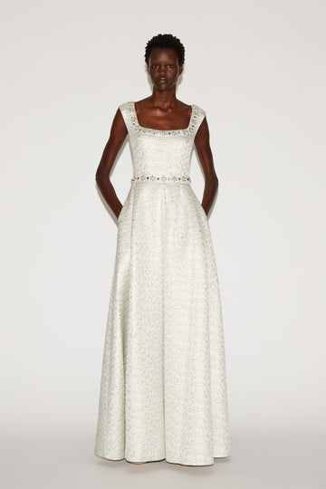 ANDI GOWN MINT JACQUARD