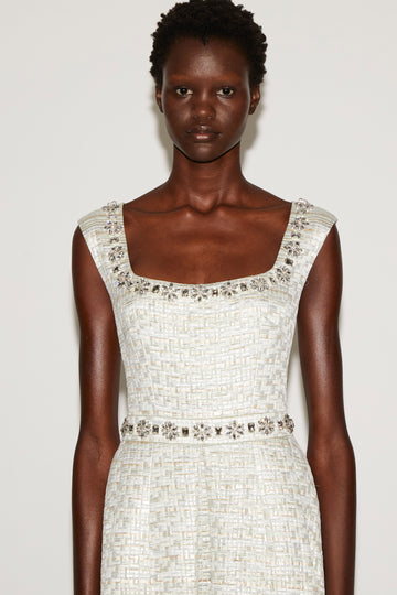 ANDI GOWN MINT JACQUARD