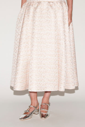 NORMA DRESS PINK JACQUARD