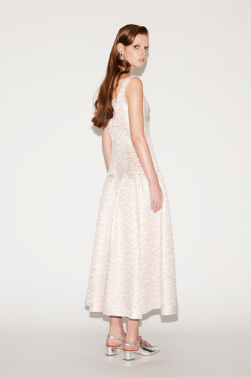 NORMA DRESS PINK JACQUARD