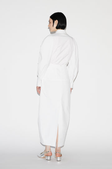 LUZ SHIRT WHITE EMBROIDERED COTTON