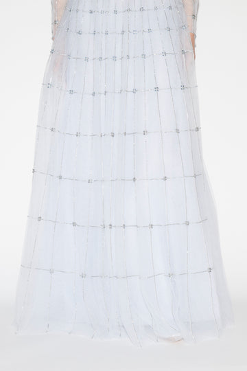 ANISSA GOWN PALE BLUE EMBELLISHED TULLE