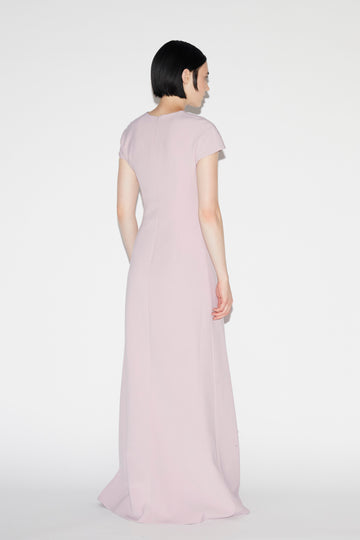 TYRA GOWN LILAC PINK EMBELLISHED CREPE