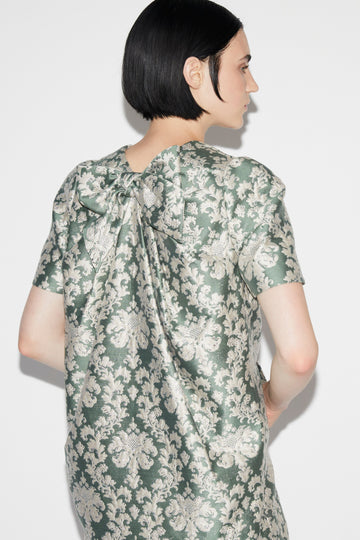 BETTY COAT GREEN JACQUARD