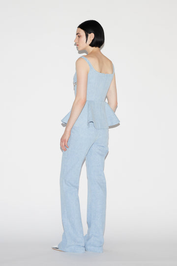 BREE TROUSERS BLUE DENIM
