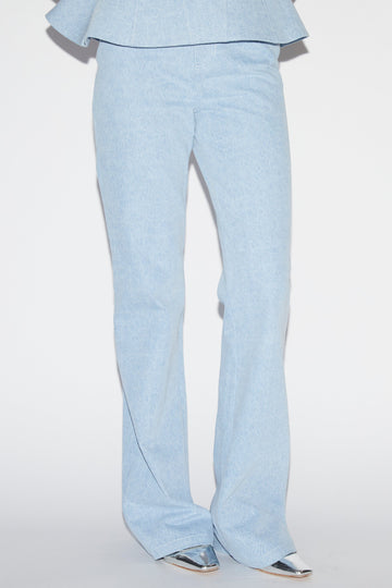 BREE TROUSERS BLUE DENIM