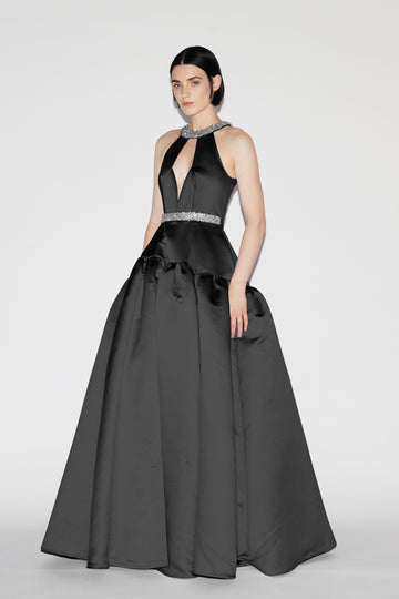 ESTELLA GOWN BLACK DUCHESS