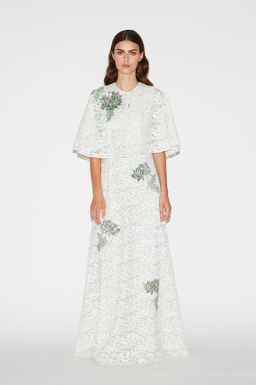 FINLEY GOWN MINT EMBELLISHED LACE