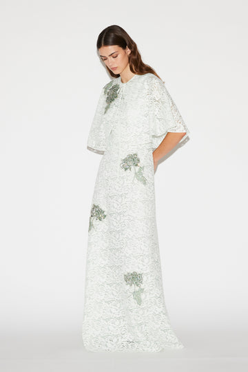 FINLEY GOWN MINT EMBELLISHED LACE