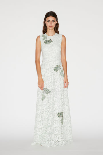 FINLEY GOWN MINT EMBELLISHED LACE