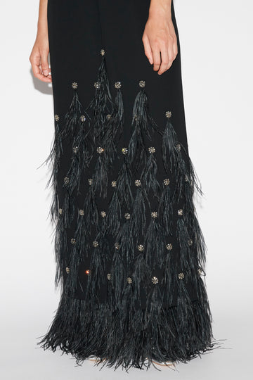 VIC GOWN BLACK SABLE