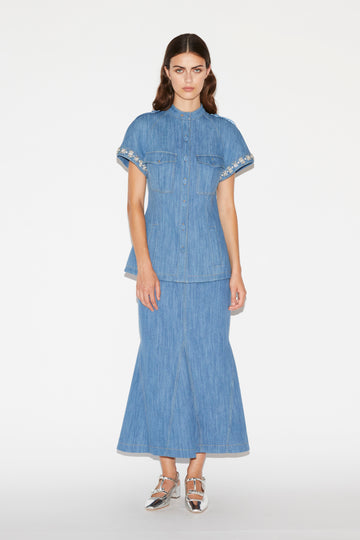 BRENDA JACKET EMBELLISHED DENIM