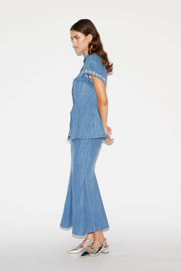 BRENDA JACKET EMBELLISHED DENIM