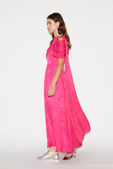 SALLIE DRESS FUCHSIA JACQUARD