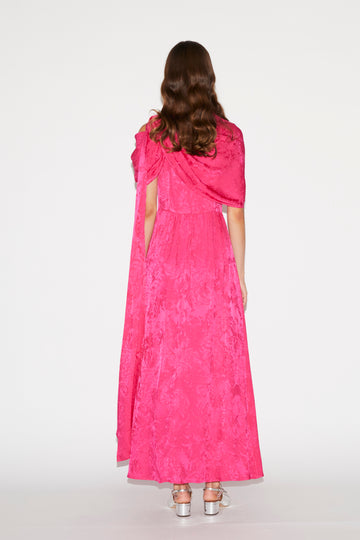 SALLIE DRESS FUCHSIA JACQUARD