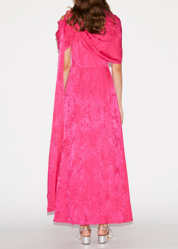 SALLIE DRESS FUCHSIA JACQUARD