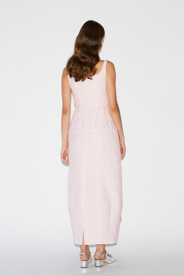 NOEMI DRESS PINK CLOQUE