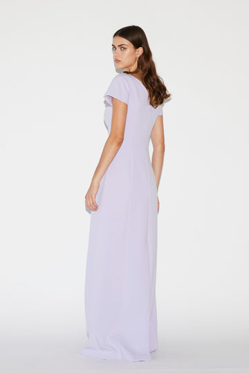 QUINCY GOWN PURPLE CREPE