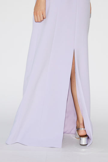 QUINCY GOWN PURPLE CREPE